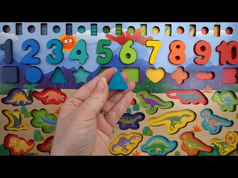 Best Learn Shapes and Numbers for Toddlers.  Kids Educational Puzzle Board.