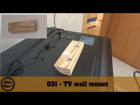 Super easy DIY TV wall mount