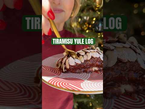 Tiramisu Yule Log