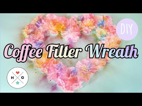 Upcycled Projects: Coffee Filter Wreath | HG Craft | HelloGiggles