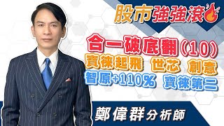 2024/08/27 鄭偉群分析師 【股市強強滾】 合一破底翻（10），寶徠起飛，世芯，創意，智原+110％，寶徠第二