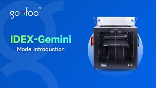 Goofoo Gemini-IDEX: Duplication, Mirror, Single Extruder, Dual Extruder