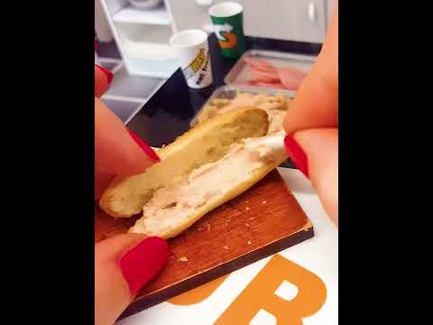 SUBWAY mini cooking, AMAZING!! real mini cooking / mini food / tiny kitchen  #minifoods