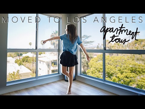 moved to Los Angeles! ☀️ LA apartment tour (high-rise, sunsets, settling in)