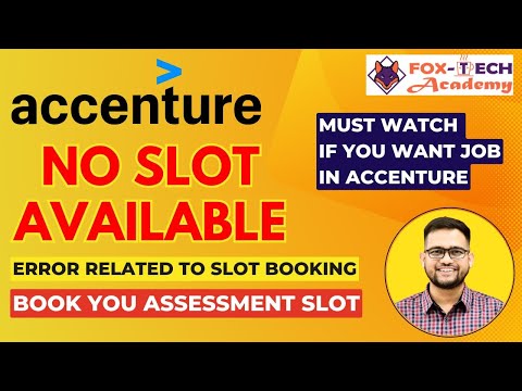 🔴 No Slot available | Accenture Slot Booking Error | #accenture