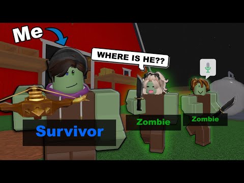 Trolling as a FAKE ZOMBIE in MM2.. (Murder Mystery 2)