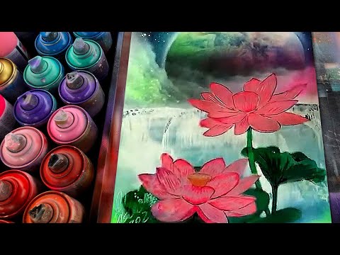 Amazing Lotus Flower by Spray Art Eden