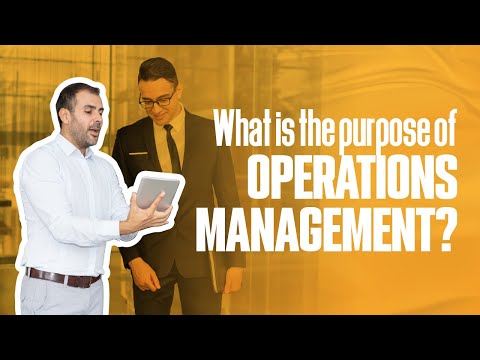 What is the purpose of OPERATIONS MANAGEMENT? | Simplicity Consultancy