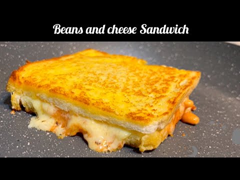 Double Cheese Sandwich || Toasted Sandwich with baked beans || Tasty Sandwich