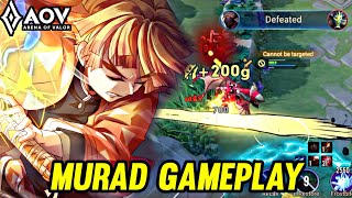 AOV : MURAD/ZENITSU GAMEPLAY | IN JUNGLE - ARENA OF VALOR LIÊNQUÂNMOBILE ROV