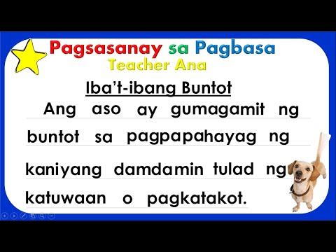 Pagsanay sa Pagbasa ll Pangungusap Part 9ll Teacher Ana Online Pagbasa