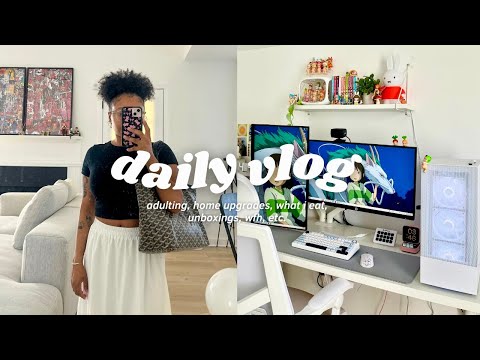 *realistic* week in my life📓: adulting, home upgrades, what i eat, lots of unboxings, wfh, etc.