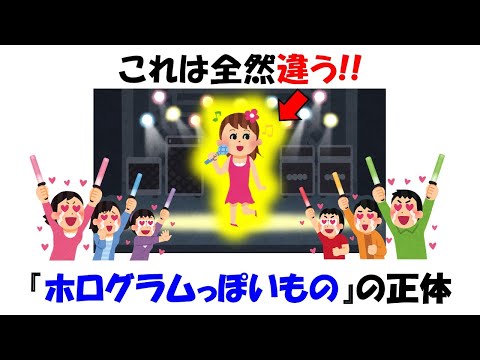 【勘違いだらけ】それをホログラムと呼ぶな!!あれもこれもそれっぽいだけの映像表現【虚像】【ペッパーズゴースト】