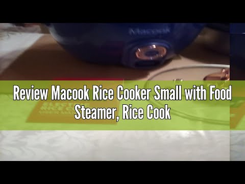 Review Macook Rice Cooker Small with Food Steamer, Rice Cooker 4 Cups Uncooked (8 Cups Cooked), 2.0L