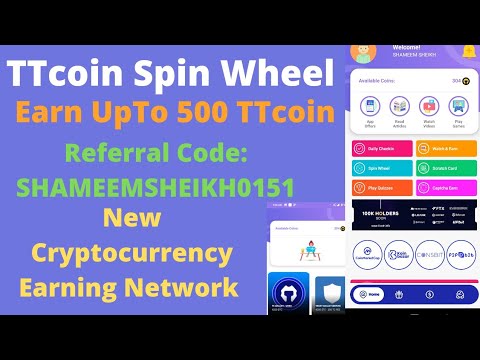 #TTcoin Spin Wheel , TTcoin Crypto Mining Network App #ttcoin #ttcoinnetwork #cryptocurrency #crypto