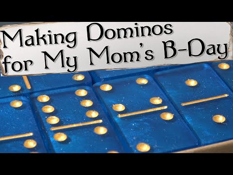 Making Resin Dominos For My Mom's Birthday