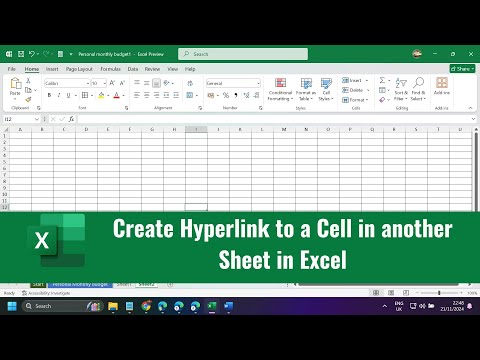 Create Hyperlink to a Cell in another Sheet in Excel