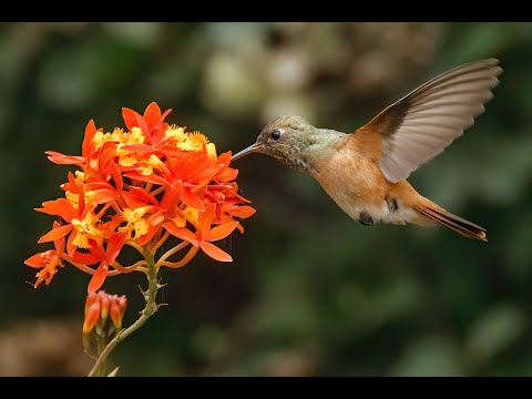 Fascinantes Colibríes con Suave Música Instrumental