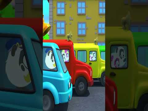 Wheels on the Bus Song - #nurseryrhymes #fingerfamily #kidssongs #Shorts