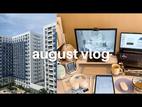 august_vlog 📚 architecture student, unboxing packages, worldbex, romanticizing the mundane