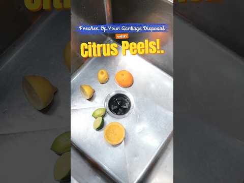 Cleaning my garbage disposal with Citrus Peels hack! #shorts #cleaning #kitchenhack