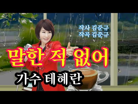 말한 적 없어-노래 테혜란(작사 김준규. 작곡 김준규)