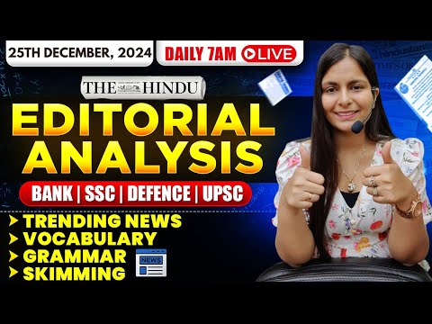 Editorial Analysis | 25th December, 2024 | Vocab, Grammar, Reading, Skimming | Nimisha Bansal