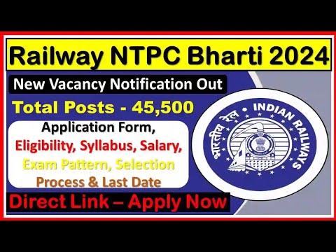 railway ntpc new vacancy 2024|railway ntpc syllabus|railway ntpc from fill up 2024#railway #ntpc ..