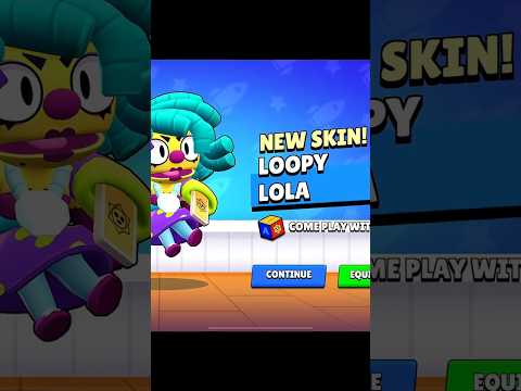 I Got Loopy Lola Skin in Brawlstars 🥹🔥 #shorts #brawlstars