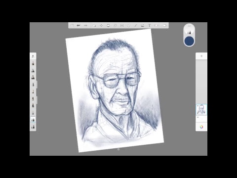 LuciferYee0102 live drawing Stan Lee RIP