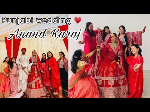 Sikkimese girl attending Punjabi Wedding😃😍 | Anand Karaj of Asmin & Manvir♥️