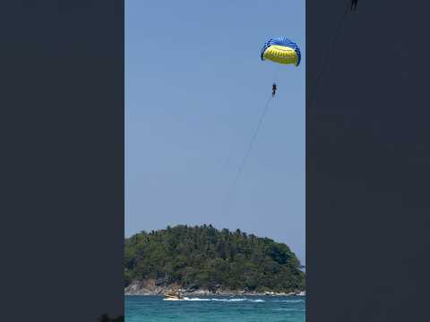 Parasailing in Kata Beach in Phuket, Thailand, is indeed an exhilarating experience!