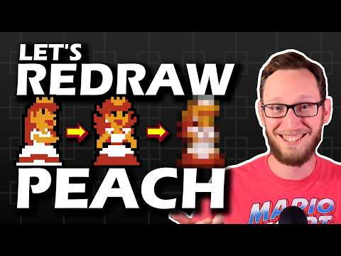 Redrawing THAT Peach Sprite Until I Like It (Pixel Art Timelapse)