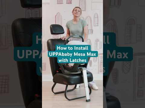 How to Install UPPAbaby Mesa Max with UAS Latches #carseats #carseatsafety #babygear