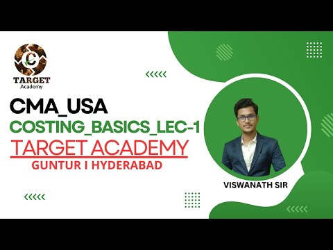 1.CMA_USA_FEB_BATCH_COSTING_BASICS_LEC-1_BY_VISHWANATH_SIR  #cma #cmausa #acca #ima #cainter #ca