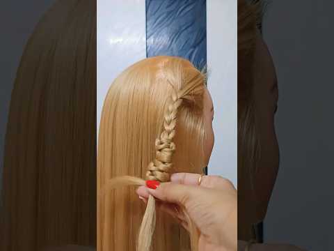 DIY snake braid tutorial #hairstyletutorial #braids #shortsfeed