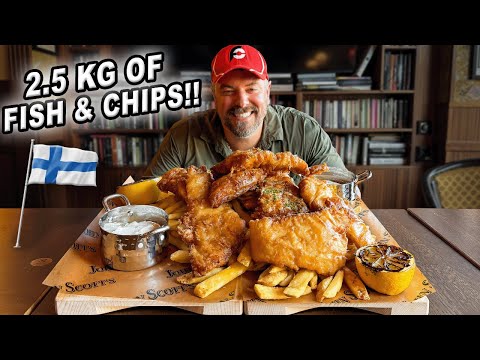 Finland’s Biggest Fish and Chips Seafood Challenge at John Scott’s in Helsinki!!