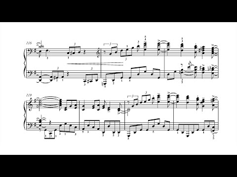 Nikolai Kapustin - Toccatina, Op. 36 (1983) [Score-Video]