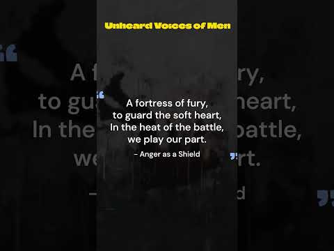 Unheard Voices of Men: Anger as a Shield