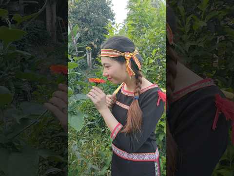 Green forest life, flower to the forest - Country life vlog #farming #farmlife #nature #riverside