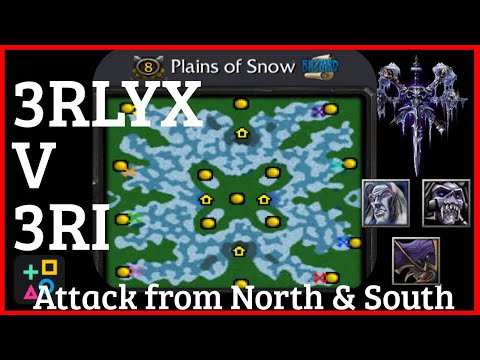 🟥☠️Plains of Snow [3v3] - Human, Orc & Undead vs. Orc, Undead & Night Elf - Xy POV