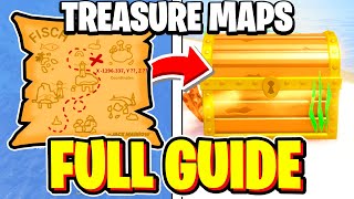 How To GET & USE TREASURE MAPS In Fisch! (FULL GUIDE) How To Find Treasure Fast Roblox Fisch!