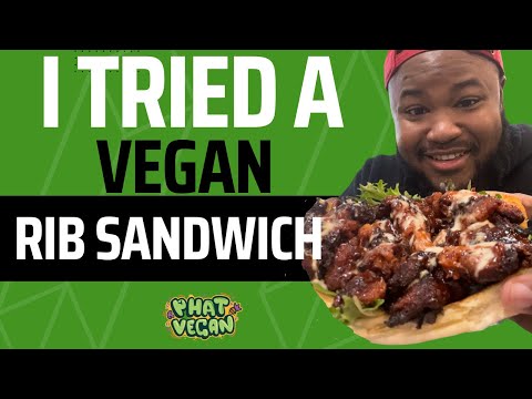 This Vegan Rib Sandwich Was The Best Thing I Ever Ate #vegan #food #foodie #foodies #foodlover