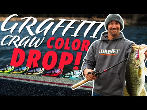 NEW Booyah Graffiti Craw Colors CRUSH Winter Bass!  (Lipless Crankbait Giants)