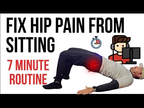 7 Minute Routine for Hip Pain with Gaming & Sitting