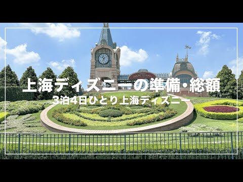 上海ディズニーの事前準備と総額🐭🇨🇳3泊4日1人上海ディズニーランド🏰