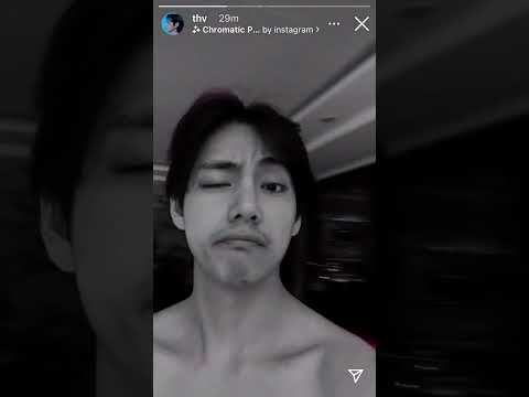 Taehyung BEARD Instagram Story.🐯