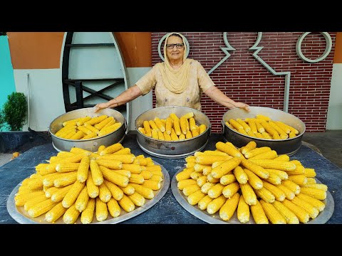 MASALA BHUTTA (CHALLI) | Sweet And Tangy Corn Making | Indian Street Food | street Food