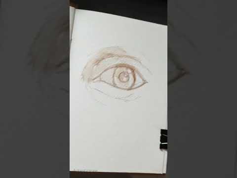 Realistic Eye painting|Gouache painting