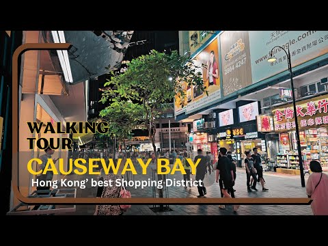 Uncovering Causeway Bay: An Evening Walking Tour of Hong Kong's Lively Shopping Streets